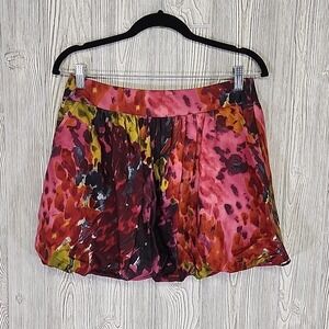 FREE item! (In the purchase of something of my closet) Floral Silk Mini Skirt
